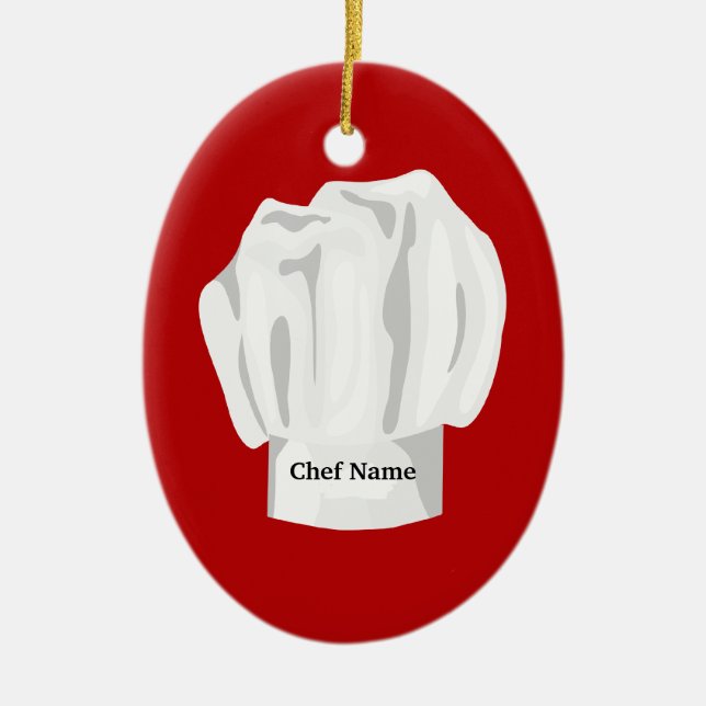 Ornamento de Navidad Chef (Frente)