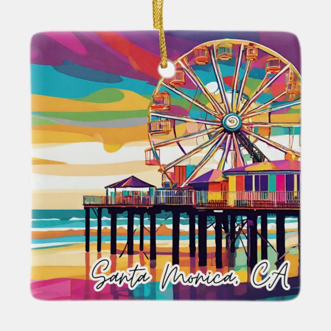Ornamento de Navidad Colectivo Santa Mónica, CA (Anverso)