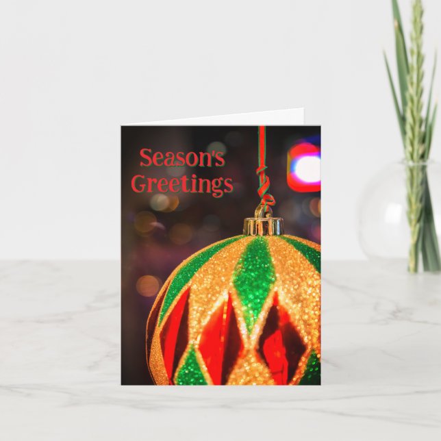 Ornamento de Navidad con patrón de diamante (Anverso)