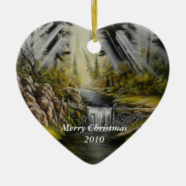 Ornamento de Navidad con pintura (Frente)