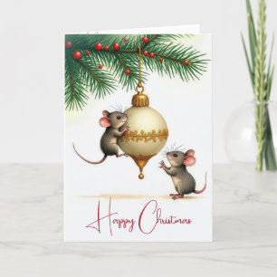 Ornamento de Navidad con ratones