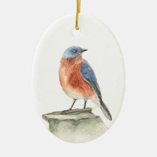 Ornamento de Navidad con Robin Painting