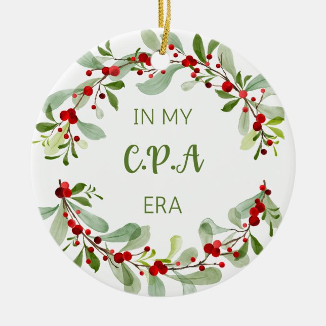 Ornamento de Navidad CPA (Frente)