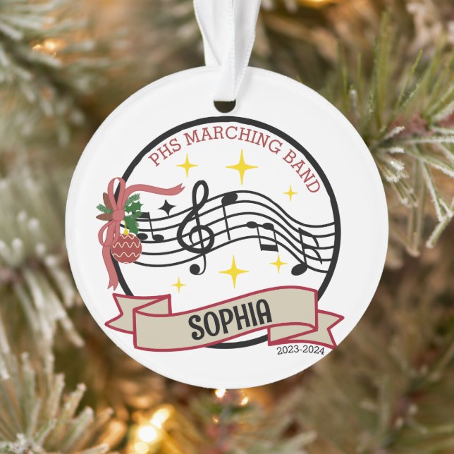 Ornamento de Navidad de Banda Marchante (Árbol)