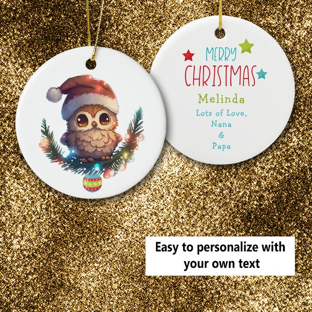 Ornamento de Navidad de Bechuza Pequeña (Subido por el creador)