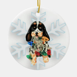 Ornamento de Navidad de Bluetick Coonhound