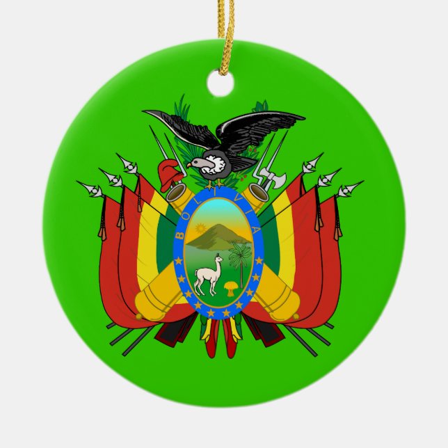 Ornamento de Navidad de BOLIVIA* (Frente)