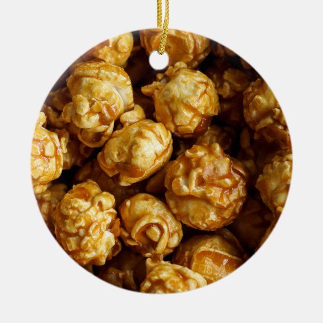 Ornamento de Navidad de Caramel Popcorn (Frente)