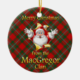 Ornamento de Navidad de Clan MacGregor en Escocia