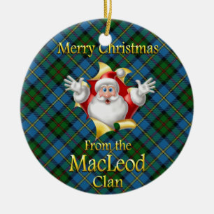 Ornamento de Navidad de Clan MacLeod de Escocia