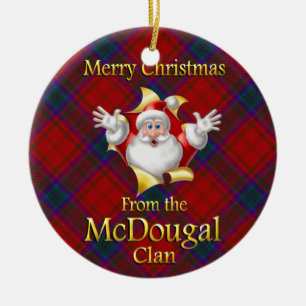 Ornamento de Navidad de Clan McDougal en Escocia