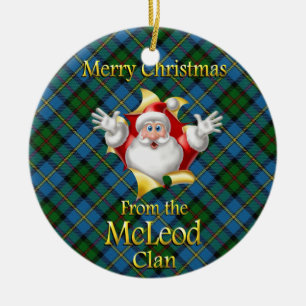 Ornamento de Navidad de Clan McLeod de Escocia