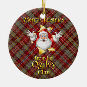 Ornamento de Navidad de Clan Ogilvy en Escocia