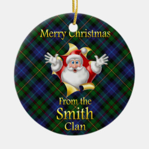 Ornamento de Navidad de Clan Smith en Escocia