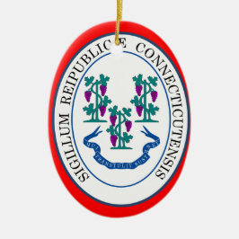 Ornamento de Navidad de Connecticut*