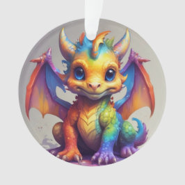 Ornamento de Navidad de Cute Dragon