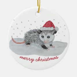 Ornamento de Navidad de Cute Possum