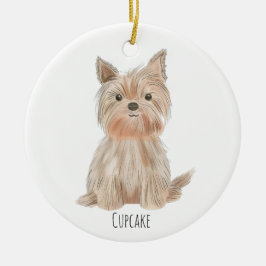 Ornamento de Navidad de Cute Puppy