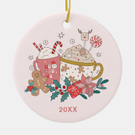 Ornamento de Navidad de foto corta