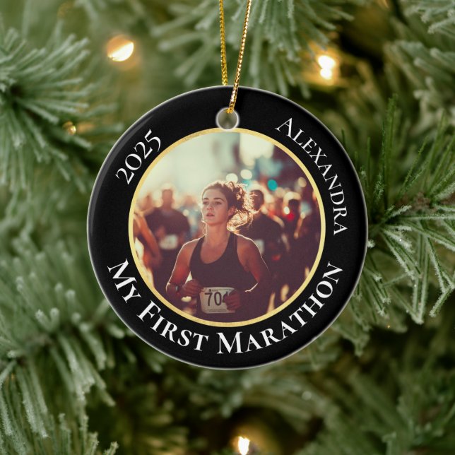 Ornamento de Navidad de fotos personalizadas y per (Árbol)