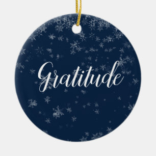Ornamento de Navidad de Gratitud