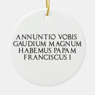 Ornamento de Navidad de Habemus Papum