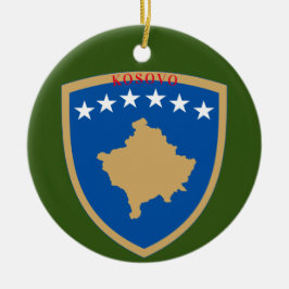 Ornamento de Navidad de la foto de Kosovo