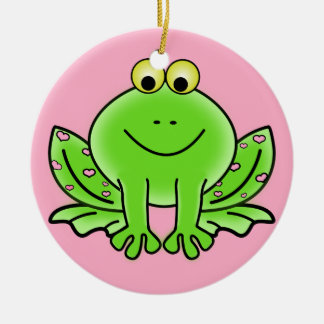 Ornamento de Navidad de la rana