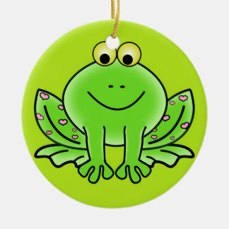Ornamento de Navidad de la rana