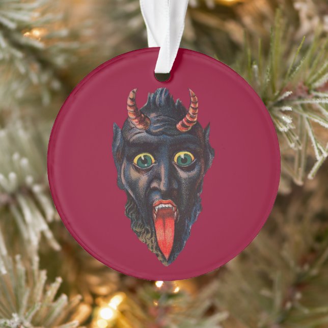 Ornamento de Navidad de la Ronda de Krampus (Árbol)