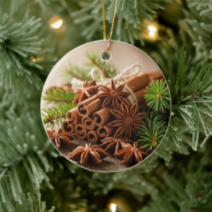Ornamento de Navidad de las Especias de Cinnamón