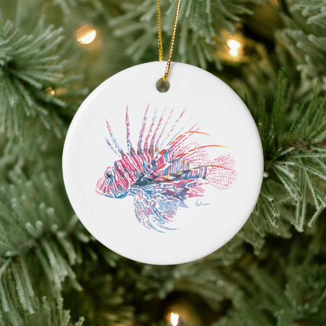 Ornamento de Navidad de Lionfish (Árbol)