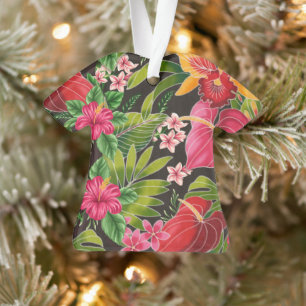 Ornamento de Navidad de los Camisas Aloha de Hawái