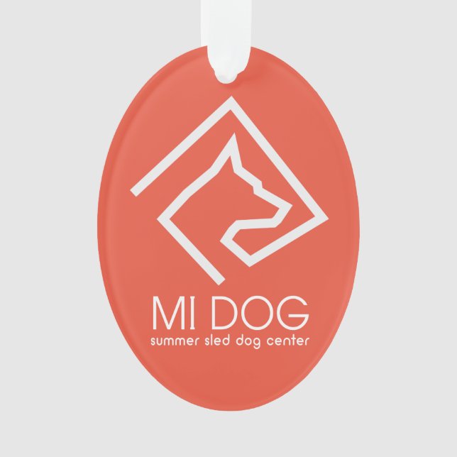 Ornamento de Navidad de MI DOG (Anverso)