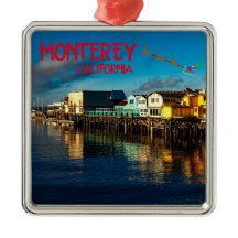 Ornamento de Navidad de Monterey Scene