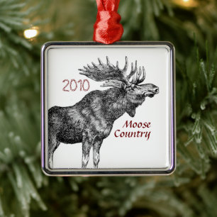 Ornamento de Navidad de Moose Country