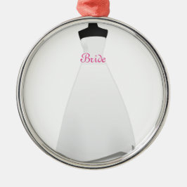 Ornamento de Navidad de Novia con Vestido de Boda