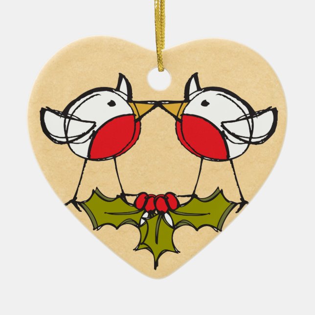 Ornamento de Navidad de pareja de cubanos (Frente)