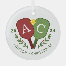 Ornamento de Navidad de Parejas Personalizadas de