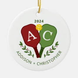 Ornamento de Navidad de Parejas Personalizadas de