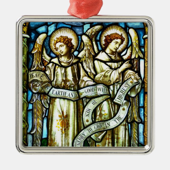 Ornamento de Navidad de Peace on Earth Angels (Frente)