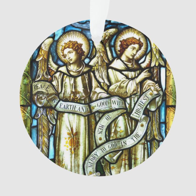 Ornamento de Navidad de Peace on Earth Angels (Anverso)