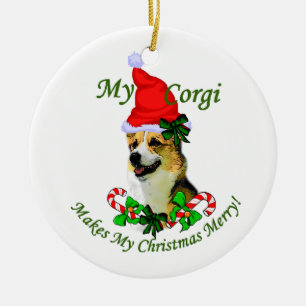 Ornamento de Navidad de Pembroke Welsh Corgi