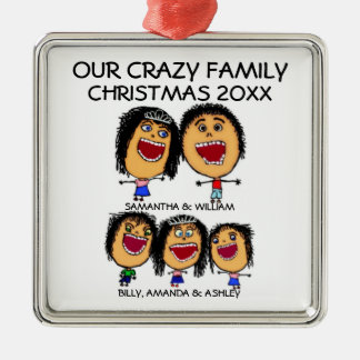 Ornamento de Navidad de Personalizado de familia p