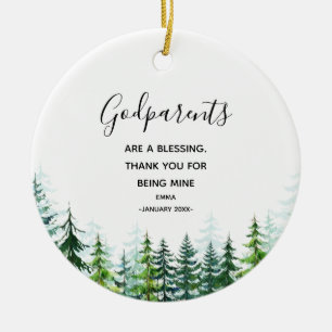 Ornamento de Navidad de Pine Trees Godfather