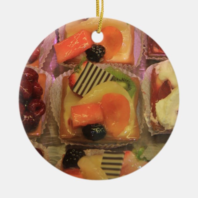 Ornamento de Navidad de repostería francesa (Frente)