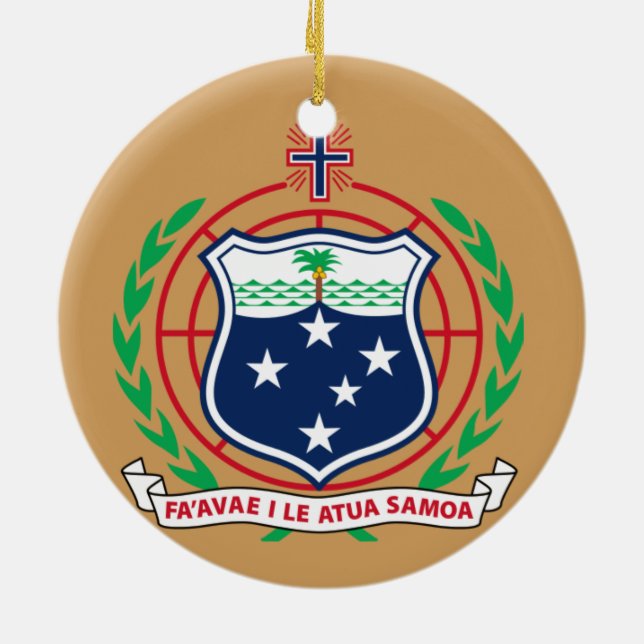 Ornamento de Navidad de Samoa (Atrás)