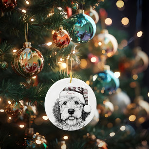 Ornamento de Navidad de Sheepadoodle