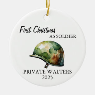 Ornamento De Navidad De Soldado Del Ejército Para 