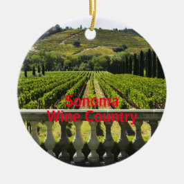 Ornamento de Navidad de Sonoma Wine Country